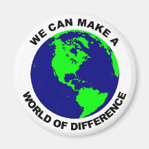 World of Difference Fridge Magnets