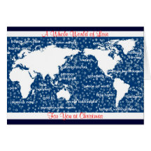 World of Love Christmas Card