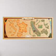 World of Wine Map Poster Print in various sizes