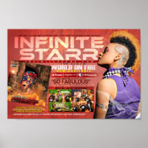World on Fire Poster I by Infinite Starr