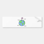 world peace cartoon illustration bumper stickers