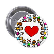 world peace cartoon illustration pin