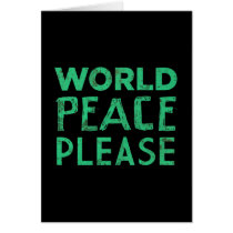 World Peace Please cards