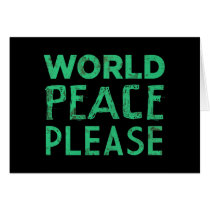 World Peace Please cards