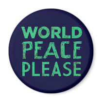 World Peace Please magnets