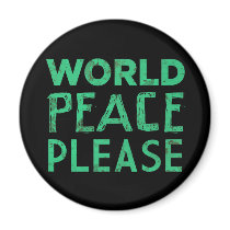 World Peace Please magnets
