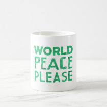 World Peace Please mugs