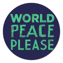 World Peace Please stickers