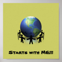 World Peace - Starts with Me Poster