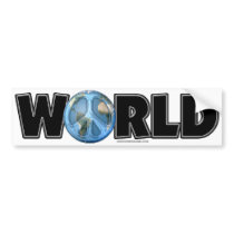 World Peace Too Bumper Sticker