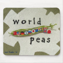 "World Peas" mousepad