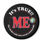 World Revolves Refrigerator Magnet