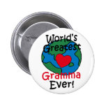 World’s Greatest Gramma Heart Button
