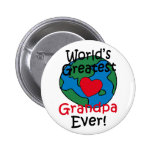 World’s Greatest Grandpa Heart Button
