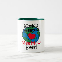 World’s Greatest MeeMaw Heart Coffee Mug