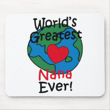 World’s Greatest Nana Heart Mouse Pads