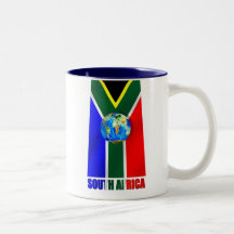 World Soccer South Africa Soccer ball globe Coffee Mug