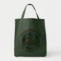 "World" Tour Grocery Tote Canvas Bags
