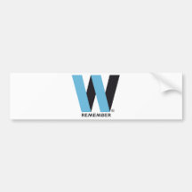 WORLD TRADE CENTER REMEMBER ETIQUETA DE PARACHOQUE