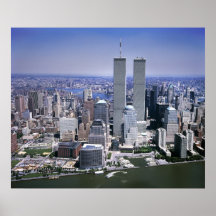 World Trade Centre and NYC skyline Poster