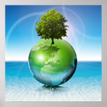 World tree -  ecology concept poster