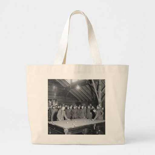 World War 1 YMCA Pool Hall, 1910s Tote Bags