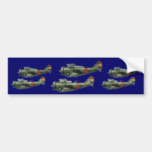 World War 2 Formation Flying Bumper Stickers