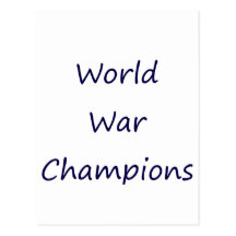 World War Champions Postcards