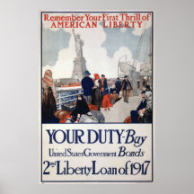 World War I War Bonds Poster