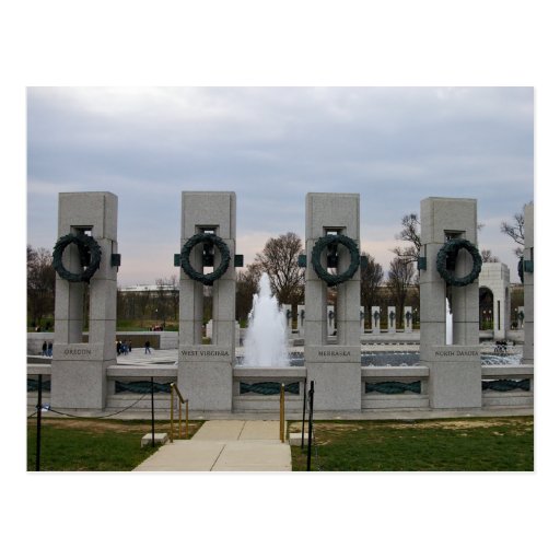 World War II Memorial Post Card