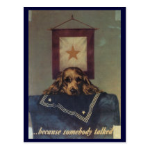 World War Postcards, Loose Lips Sink Ships!