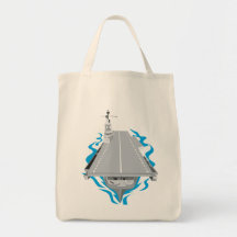 World War Two Aircraft Carrier Retro Canvas Bags