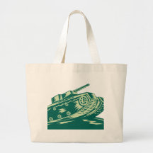 World War Two Battle Tank Canvas Bag