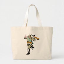 World war two Russian soldier with rifle Bag