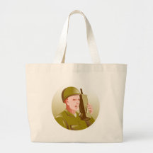 world war two soldier talking walkie talkie radio canvas bags