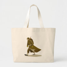 World war two soldier with rifle tote bag