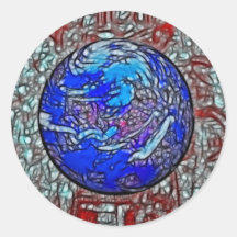 WorldOne Round Stickers