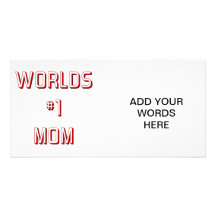 Worlds #1 mom photo card