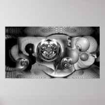 Worlds 2 Abstract Poster