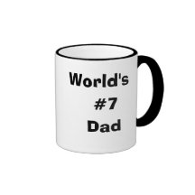 World's #7 Dad Coffee Mugs