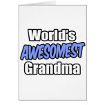 World's Awesomest Grandma Card