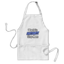 World's Awesomest Step-Mom Aprons