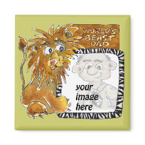 Worlds Beast Dad Fathers Day Magnet