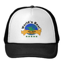 World's Best 10th. Grade Teacher Mesh Hats