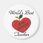 World's Best 3rd. Grade Teacher Magnets
