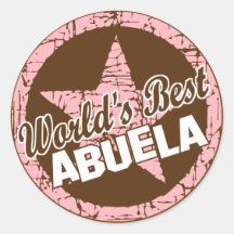Worlds Best Abuela Stickers