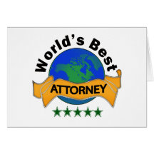 World's Best Attorney Cards