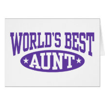 World's Best Aunt Greeting Card
