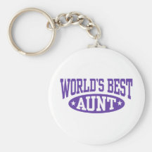 World's Best Aunt Key Chain