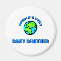 World's Best Baby Brother Fridge Magnets